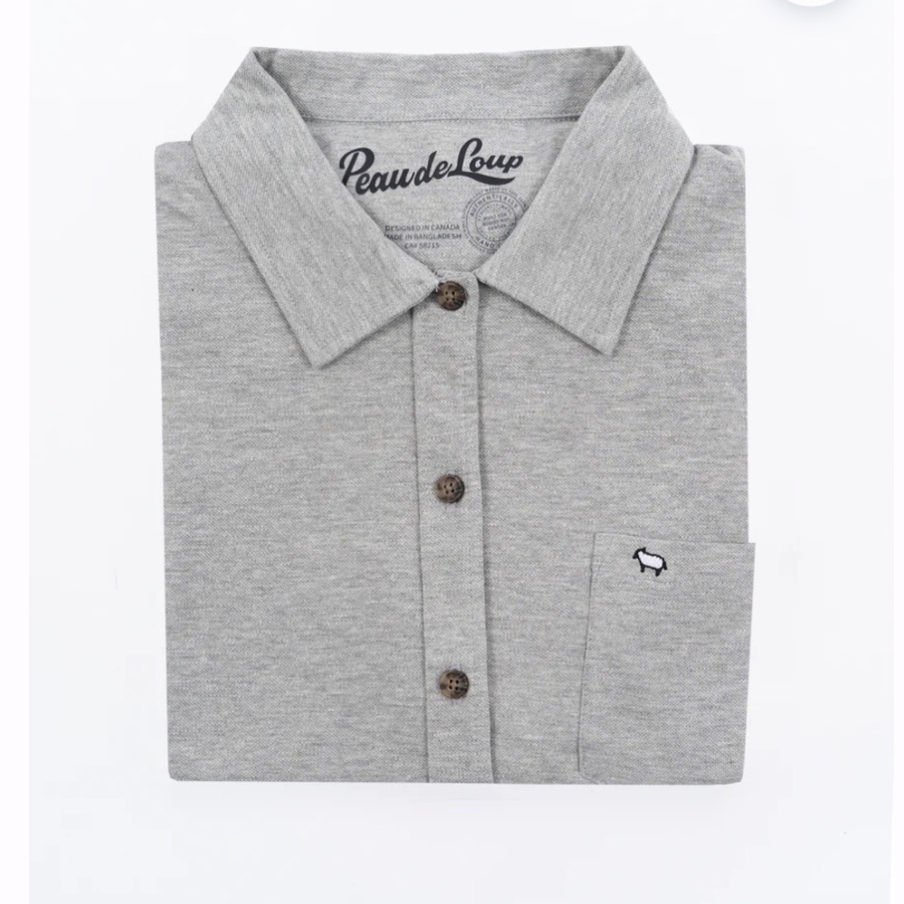 Peau de Loup Grey Button up